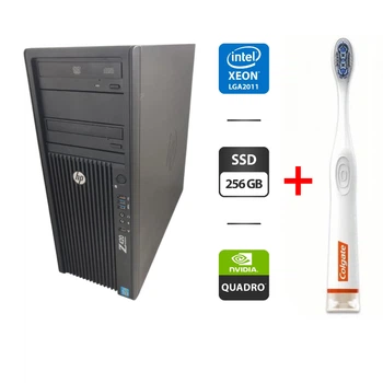 Рабочая станция HP Z420 Workstation Tower / Intel Xeon E5-2658 V2 (10 (20) ядер по 2.4 - 3.0 GHz) / 32 GB DDR3 / 256 GB SSD / nVidia Quadro M2000, 4 GB GDDR5, 128-bit / DVD-ROM б/у + Подарок Умная интерактивная зубная щетка Colgate Connect M1 / Bluetooth