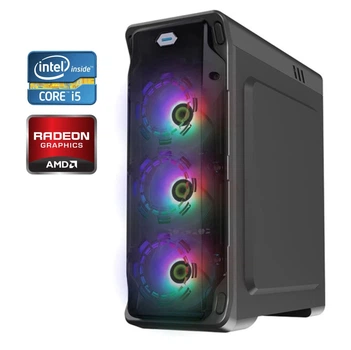 Игровой ПК GameMax StarLight B-FRGB / Intel Core i5-6400 (4 ядра по 2.7 - 3.3 GHz) / 16 GB DDR4 / 256 GB SSD + 1000 GB HDD / AMD Radeon RX 470, 4 GB GDDR5, 256-bit / 460W б/у