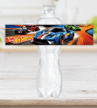 Наклейка на бутылку 0,5 "Хот Вилс. Hot Wheels", 21 x 4 см