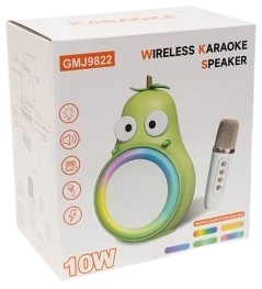 Zestaw do karaoke Askato Gruszka głośnik i mikrofon Bluetooth 128337 (6901440128337)