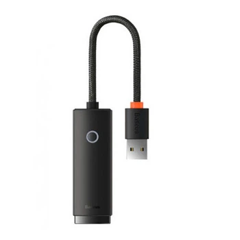Адаптер Baseus WKQX000001 AirJoy, RJ45, USB, Черный - 350913