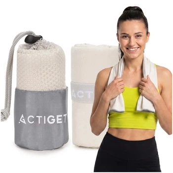 Полотенце спортивное Actiget 80 x 40 см из микрофибры ACT0186 Biege