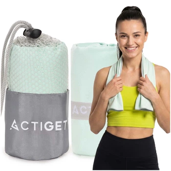 Полотенце спортивное Actiget 80 x 40 см из микрофибры ACT0185 Mint