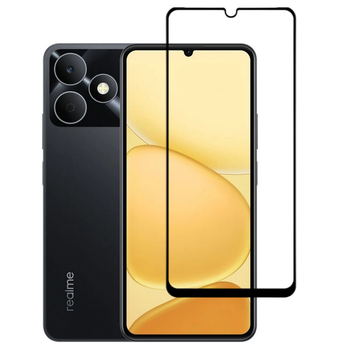 Защитное стекло LUX для Realme Note 80 (RMX5388) полная проклейка черный