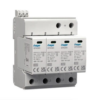 Разрядник УЗИП T1+T2 4P 50kA 1,2kV TN-S TT +доп.контакт SPA931