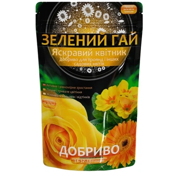 Добриво Зелений гай Яскравий квітник для троянд 500 г (1974)