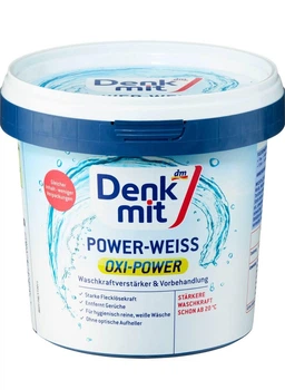 Кисневий плямовивідник DenkMit OxiPower для білого одягу 750 г