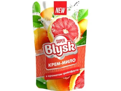 Крем-мило Blysk 460мл з ароматом Грейпфрута (дой-пак)