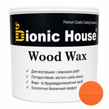 Фарба для дерева WOOD WAX Bionic-House — з ефектом воску, захист від вологи та УФ 2,5л Горобина