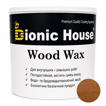 Фарба для дерева WOOD WAX Bionic-House — з ефектом воску, захист від вологи та УФ 10 л Тік