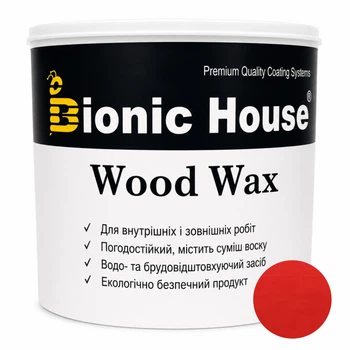 Фарба для дерева WOOD WAX Bionic-House — з ефектом воску, захист від вологи та УФ 10 л Барбарис