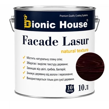 Фарба для дерева FACADE LASUR Bionic-House 10л Рожеве дерево