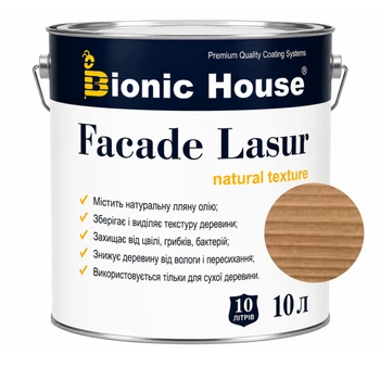 Фарба для дерева FACADE LASUR Bionic-House 10л Клен