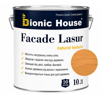 Фарба для дерева FACADE LASUR Bionic-House 10л Орегон
