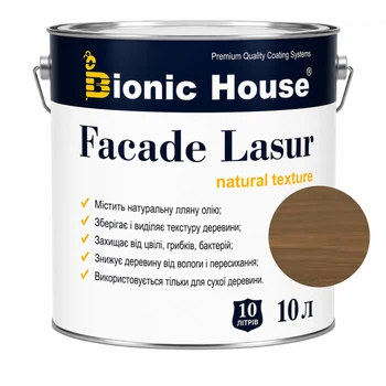 Фарба для дерева FACADE LASUR Bionic-House 10л Хакі