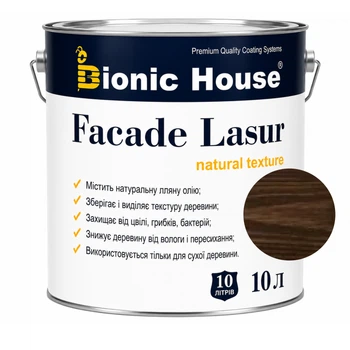 Фарба для дерева FACADE LASUR Bionic-House 10л Палісандр