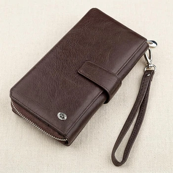 Кошелек женский коричневый ST Leather из натуральной кожи большого размера для прав (bg184fash57)