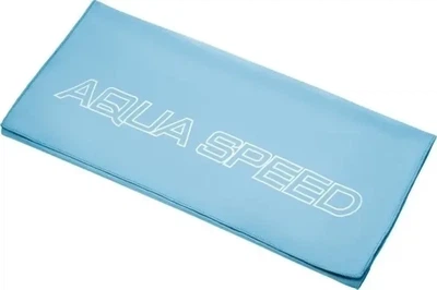 Полотенце из микрофибры Aqua Speed DRY FLAT 70x140 см быстросохнущее для бассейна и фитнеса Голубое (155-02-70x140)