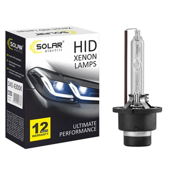 Ксеноновая лампа Solar D4S 4300K, 42V, 35W PK32d-5, 2шт 8414