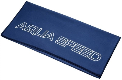 Полотенце из микрофибры Aqua Speed DRY FLAT 70x140см быстросохнущее для бассейна и фитнеса Темно-синее (155-10-70x140)