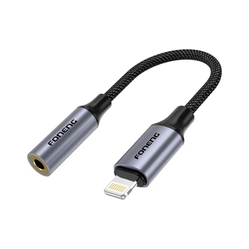 Кабель Foneng BM30 Metal Audio Cable (14cm) 3.5mm to Lightning