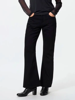 Джинсы Клеш женские Uniqlo 544289656 28 Черные (1159864960)