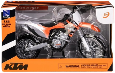 Модель мотоцикла Daffi KTM 350 SX-F 1:12 Помаранчева M-614 (5905422136144)