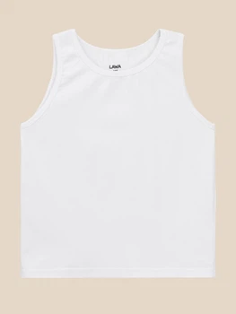 Майка однотонна для хлопчика LAWA BBC02359 146 см Білий shop (2000999636233)