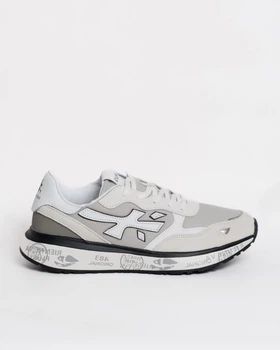Мужские кроссовки повседневные Premiata Moerun White Grey Black 41 (26,5 см) Серый