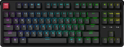 Клавіатура бездротова Keychron C3 Max Super Red Switch Black RGB (C3M-H1-UA)