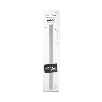 Спицы носочные addiSteel 1,25 мм х 20 см, сталь (5 шт.) 150-2/1,25-20