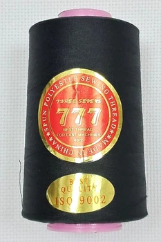 Нитки для шитья "777" №40 цвет черный 5000 ярд