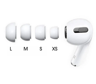 Амбушюри для Apple AirPods Pro / AirPods Pro 2 для навушників White - 4 розміри (4 пари)
