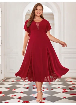 Сукня 2XL, вишневий (925225-1)