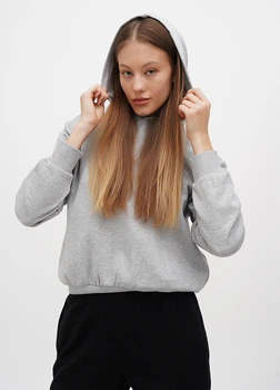 Худі 2XS(160/76), светло-серый меланж (206741-4)