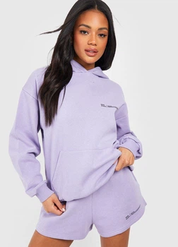Костюм(худі+шорти фліс) XL, лиловый (112763-4)