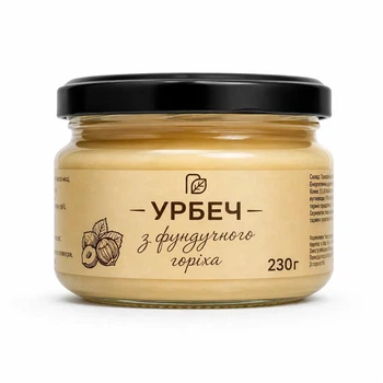 Урбеч (паста) из фундука, лесного ореха 230 г
