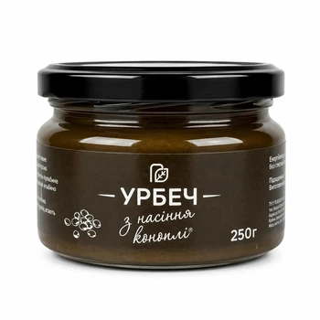 Урбеч (паста) з насіння конопель натуральна 250 г