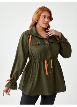 Куртка джинсова весняно-осіння 1XL, зелений (903068-3)