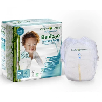 Подгузники Clearly Herbal Bamboo, розмір 4 (9-15 кг), 20 шт. (1124) (22860)