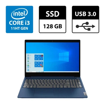 Ноутбук Lenovo IdeaPad 3 15ITL05 / 15.6" (1920x1080) TN / Intel Core i3-1115G4 (2 (4) ядра по 3.0 - 4.1 GHz) / 4 GB DDR4 / 128 GB SSD / Intel UHD Graphics 630 / WebCam