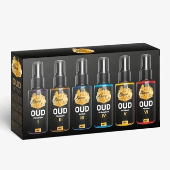 Набір одеколонів №3 Oud - 6 видів по 50 мл з розпилювачем 50+50+50+50+50+50 мл The Shave Factory