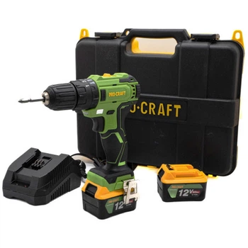 Шуруповерт аккумуляторный Procraft PI-18BL 12V 4 AH Бесщеточный, ударный.