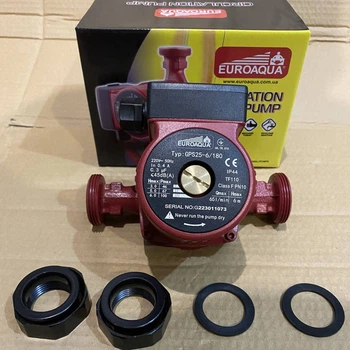 Циркуляційний насос EUROAQUA GPS 25-6/180 з гайками для системи опалення