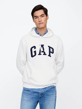 Худі кофта толстовка чоловіча GAP hoodie white 681925001 розмір M