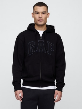 Худі кофта толстовка чоловіча Gap zip hoodie black розмір XL