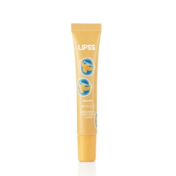 Блеск-липпер для губ Lipss Ceramides & Peptides Lipper Banana Summer (нежно-розовый с серебристыми блёстками) 10 ml