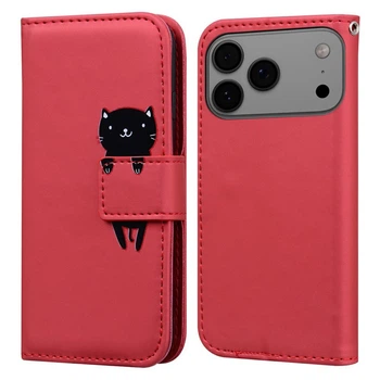 Чехол-книжка Animal Wallet для Apple iPhone 17 Pro Cat