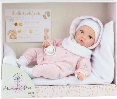 Lalka Marina&Pau Bobas Noa Reborn z pościelą 40 cm MP3170 (8435606231701)