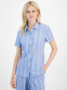 Рубашка женская Tommy Hilfiger 522221556 XL Голубая (1159865125)